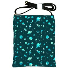 Space pattern Shoulder Sling Bags