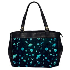 Space pattern Office Handbags