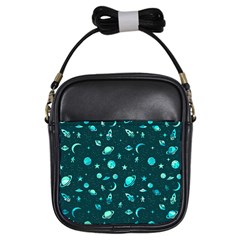 Space pattern Girls Sling Bags