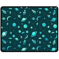 Space pattern Fleece Blanket (Medium) 