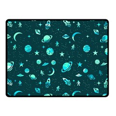 Space pattern Fleece Blanket (Small)