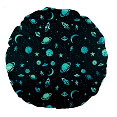 Space pattern Large 18  Premium Round Cushions