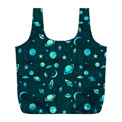 Space pattern Full Print Recycle Bags (L) 