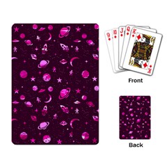 Space Pattern Playing Card by ValentinaDesign