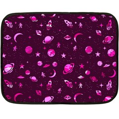 Space Pattern Double Sided Fleece Blanket (mini)  by ValentinaDesign