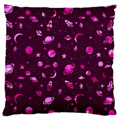 Space Pattern Large Cushion Case (two Sides) by ValentinaDesign