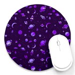 Space pattern Round Mousepads Front