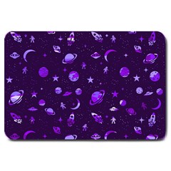 Space Pattern Large Doormat  by ValentinaDesign