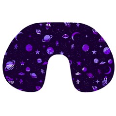 Space Pattern Travel Neck Pillows by ValentinaDesign