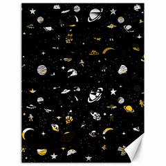 Space Pattern Canvas 18  X 24   by ValentinaDesign