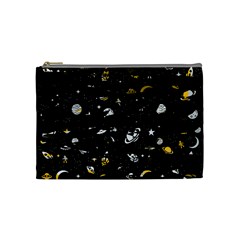 Space Pattern Cosmetic Bag (medium)  by ValentinaDesign