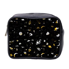 Space Pattern Mini Toiletries Bag 2-side by ValentinaDesign