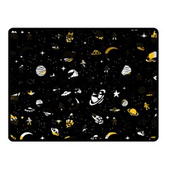 Space Pattern Fleece Blanket (small) by ValentinaDesign