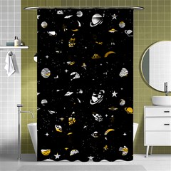 Space Pattern Shower Curtain 48  X 72  (small)  by ValentinaDesign