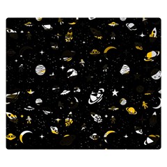 Space Pattern Double Sided Flano Blanket (small)  by ValentinaDesign