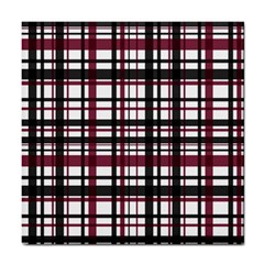 Plaid Pattern Tile Coasters by ValentinaDesign