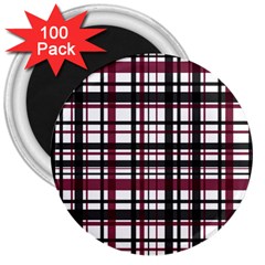 Plaid Pattern 3  Magnets (100 Pack) by ValentinaDesign