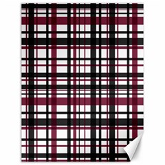 Plaid Pattern Canvas 12  X 16   by ValentinaDesign