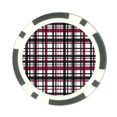 Plaid Pattern Poker Chip Card Guard by ValentinaDesign