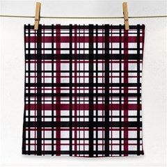 Plaid Pattern Face Towel by ValentinaDesign