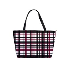 Plaid Pattern Shoulder Handbags by ValentinaDesign