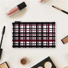 Plaid Pattern Cosmetic Bag (small)  by ValentinaDesign