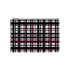 Plaid Pattern Cosmetic Bag (medium)  by ValentinaDesign