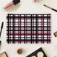 Plaid Pattern Cosmetic Bag (large)  by ValentinaDesign