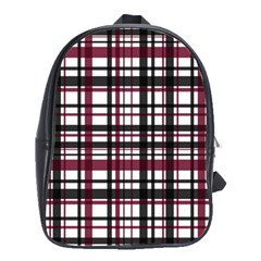 Plaid Pattern School Bags(large)  by ValentinaDesign