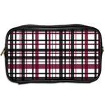 Plaid pattern Toiletries Bags 2-Side Back