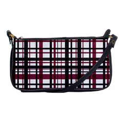 Plaid Pattern Shoulder Clutch Bags by ValentinaDesign