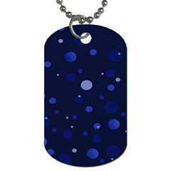 Decorative Dots Pattern Dog Tag (one Side) by ValentinaDesign