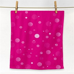 Decorative Dots Pattern Face Towel by ValentinaDesign