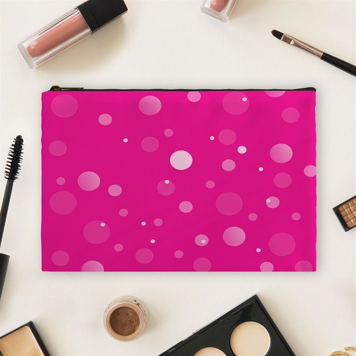 Decorative dots pattern Cosmetic Bag (Large) 