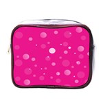 Decorative dots pattern Mini Toiletries Bags Front