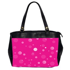 Decorative Dots Pattern Office Handbags (2 Sides)  by ValentinaDesign