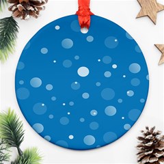 Decorative Dots Pattern Ornament (round) by ValentinaDesign