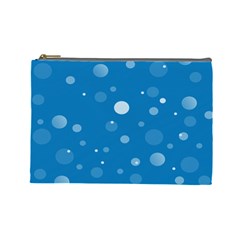 Decorative Dots Pattern Cosmetic Bag (large)  by ValentinaDesign