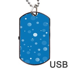 Decorative Dots Pattern Dog Tag Usb Flash (one Side) by ValentinaDesign