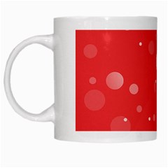 Decorative Dots Pattern White Mugs by ValentinaDesign