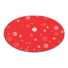 Decorative Dots Pattern Oval Magnet by ValentinaDesign