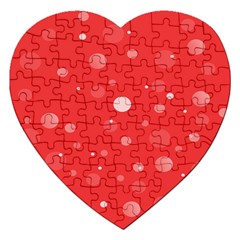 Decorative Dots Pattern Jigsaw Puzzle (heart) by ValentinaDesign