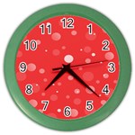 Decorative dots pattern Color Wall Clocks Front