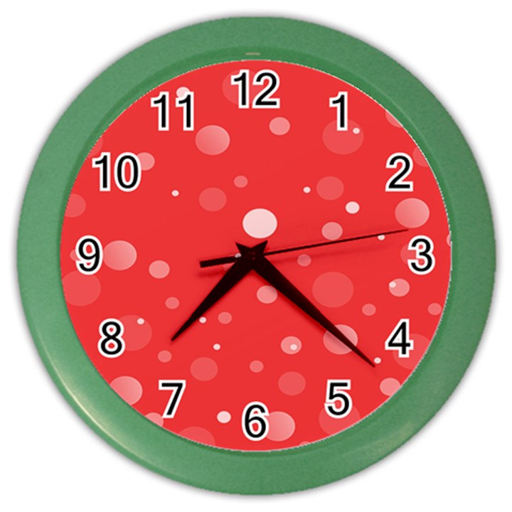 Decorative dots pattern Color Wall Clocks