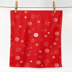 Decorative Dots Pattern Face Towel by ValentinaDesign