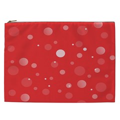 Decorative Dots Pattern Cosmetic Bag (xxl)  by ValentinaDesign