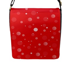 Decorative Dots Pattern Flap Messenger Bag (l)  by ValentinaDesign