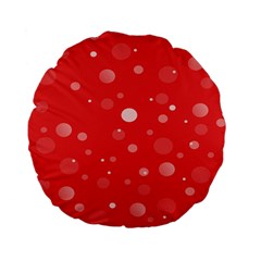 Decorative Dots Pattern Standard 15  Premium Flano Round Cushions by ValentinaDesign