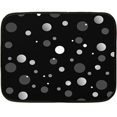 Decorative Dots Pattern Double Sided Fleece Blanket (mini)  by ValentinaDesign