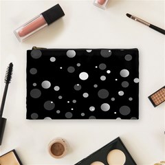 Decorative Dots Pattern Cosmetic Bag (medium)  by ValentinaDesign